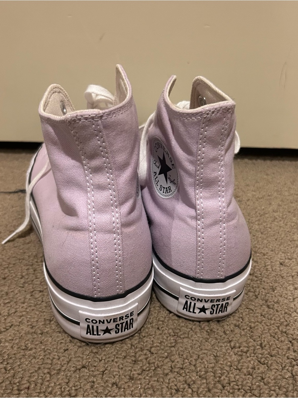 Converse Platform High-Top Sneakers in Lavender - Picture 4 of 13